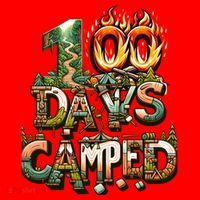 School 100 Days Camped Forest And Camp Fires Back To School Gift Santa Hat thumb 1