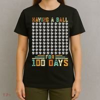 Soccer 100th Day Of School  T-Shirt thumb 4