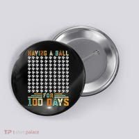 Soccer 100th Day Of School  Button thumb 0