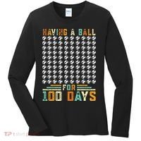 Soccer 100th Day Of School  Women's Long Sleeve Shirt thumb 0