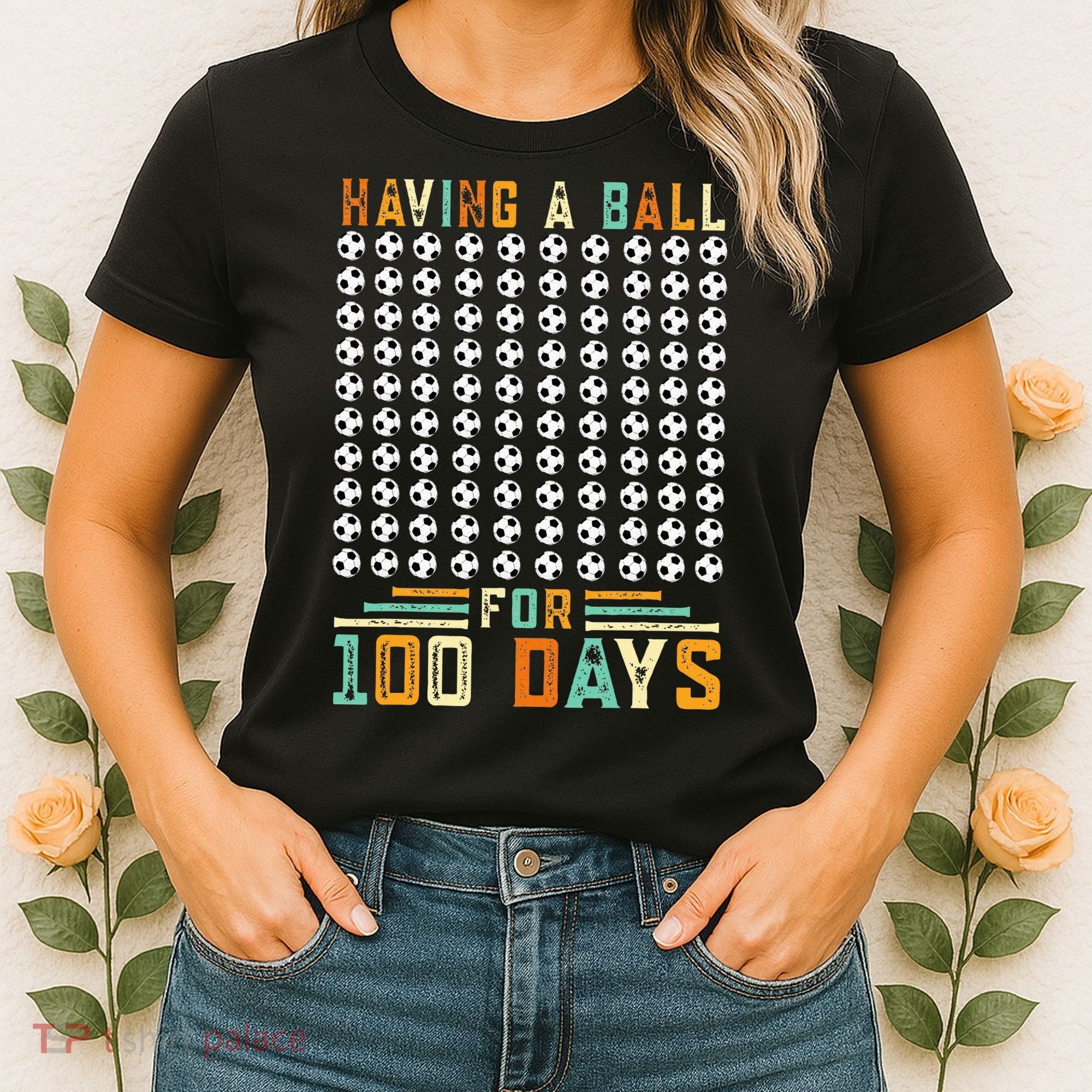 Soccer 100th Day Of School  Women's T-Shirt