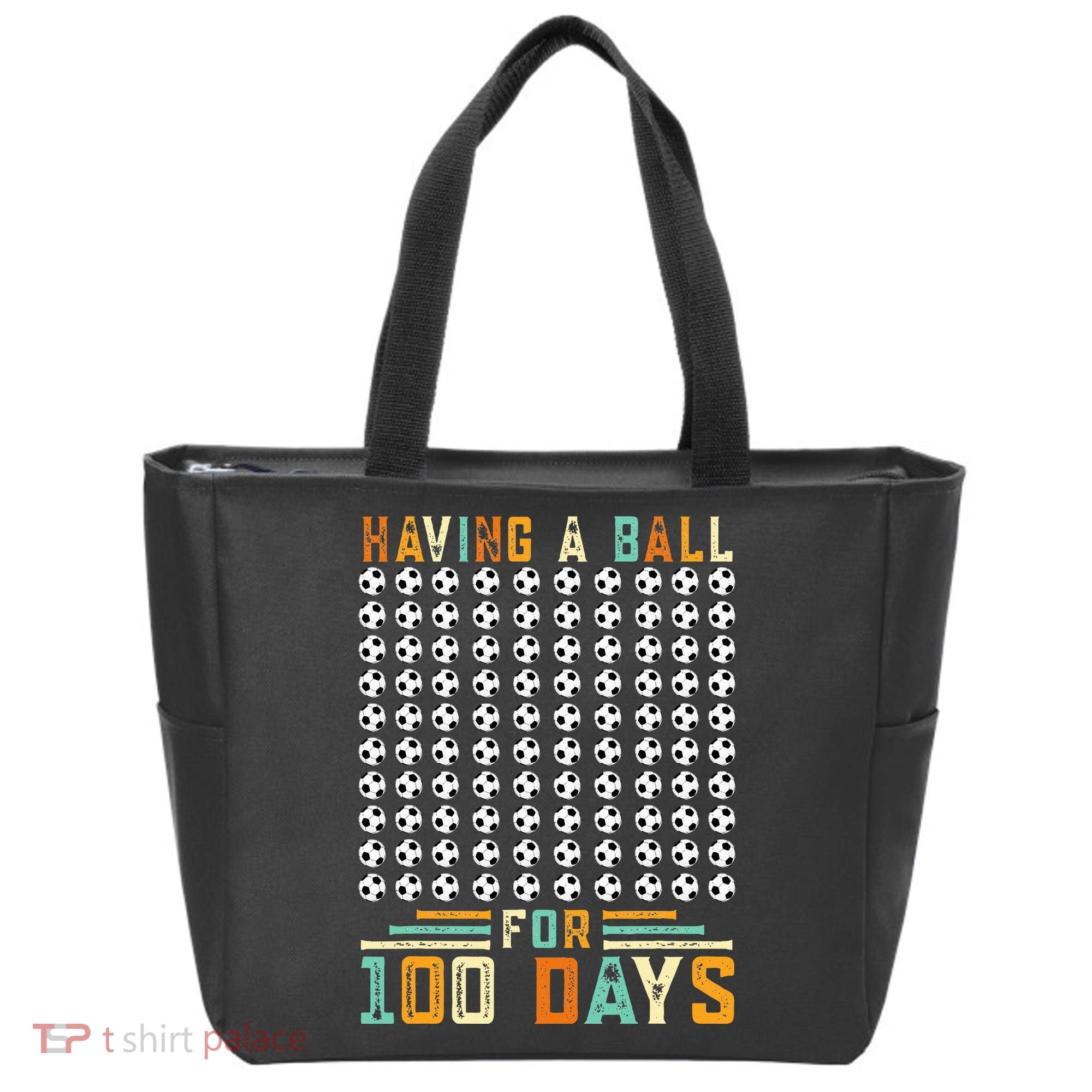 Soccer 100th Day Of School  Tote Bag