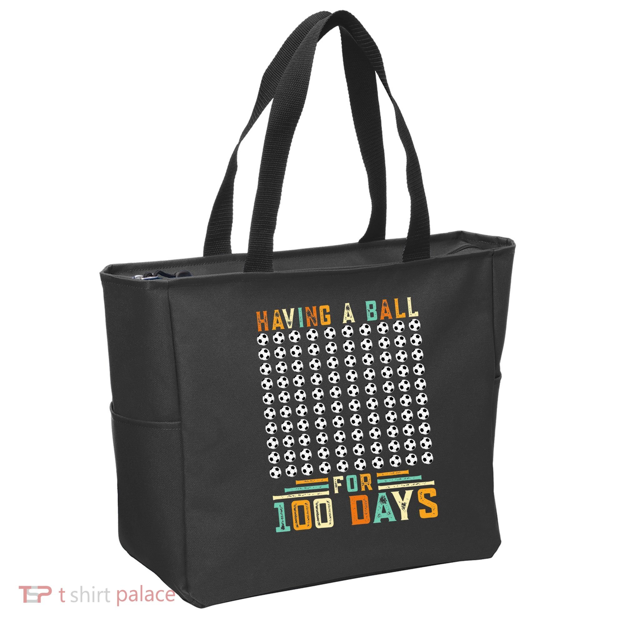 Soccer 100th Day Of School  Tote Bag