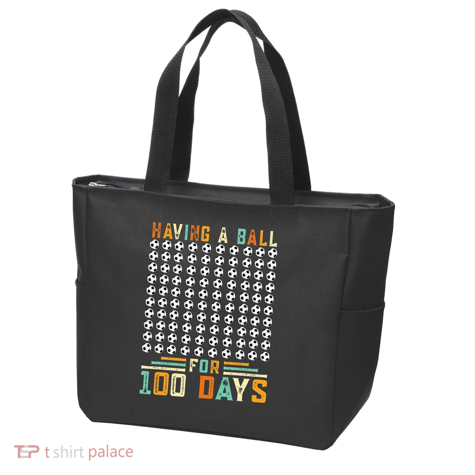 Soccer 100th Day Of School  Tote Bag