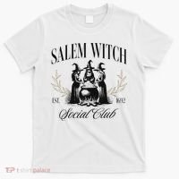 Salem 1692 Social Club Witch Halloween Witchy Women T-Shirt thumb 0
