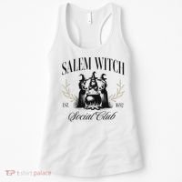 Salem 1692 Social Club Witch Halloween Witchy Women Women's Tank Top thumb 0