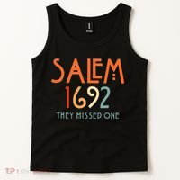 Salem 1692 They Missed One Salem Witch 1692 Halloween Tank Top thumb 2