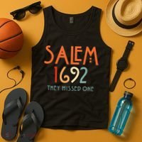 Salem 1692 They Missed One Salem Witch 1692 Halloween Tank Top thumb 4