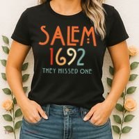 Salem 1692 They Missed One Salem Witch 1692 Halloween Women's T-Shirt thumb 2
