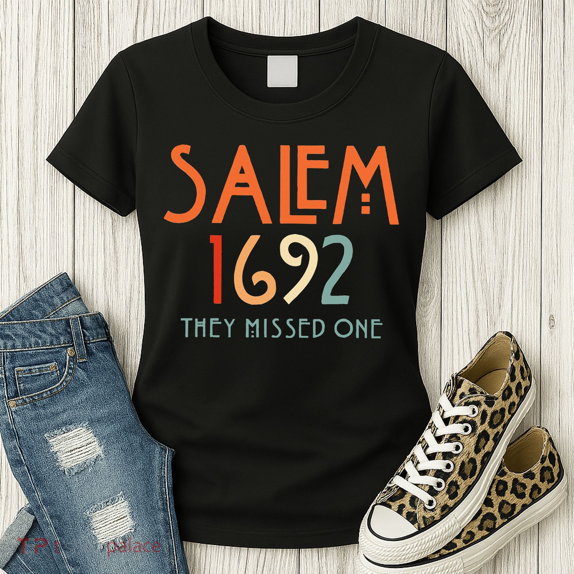 Salem 1692 They Missed One Salem Witch 1692 Halloween Women's T-Shirt