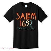 Salem 1692 They Missed One Salem Witch 1692 Halloween Kids T-Shirt thumb 0