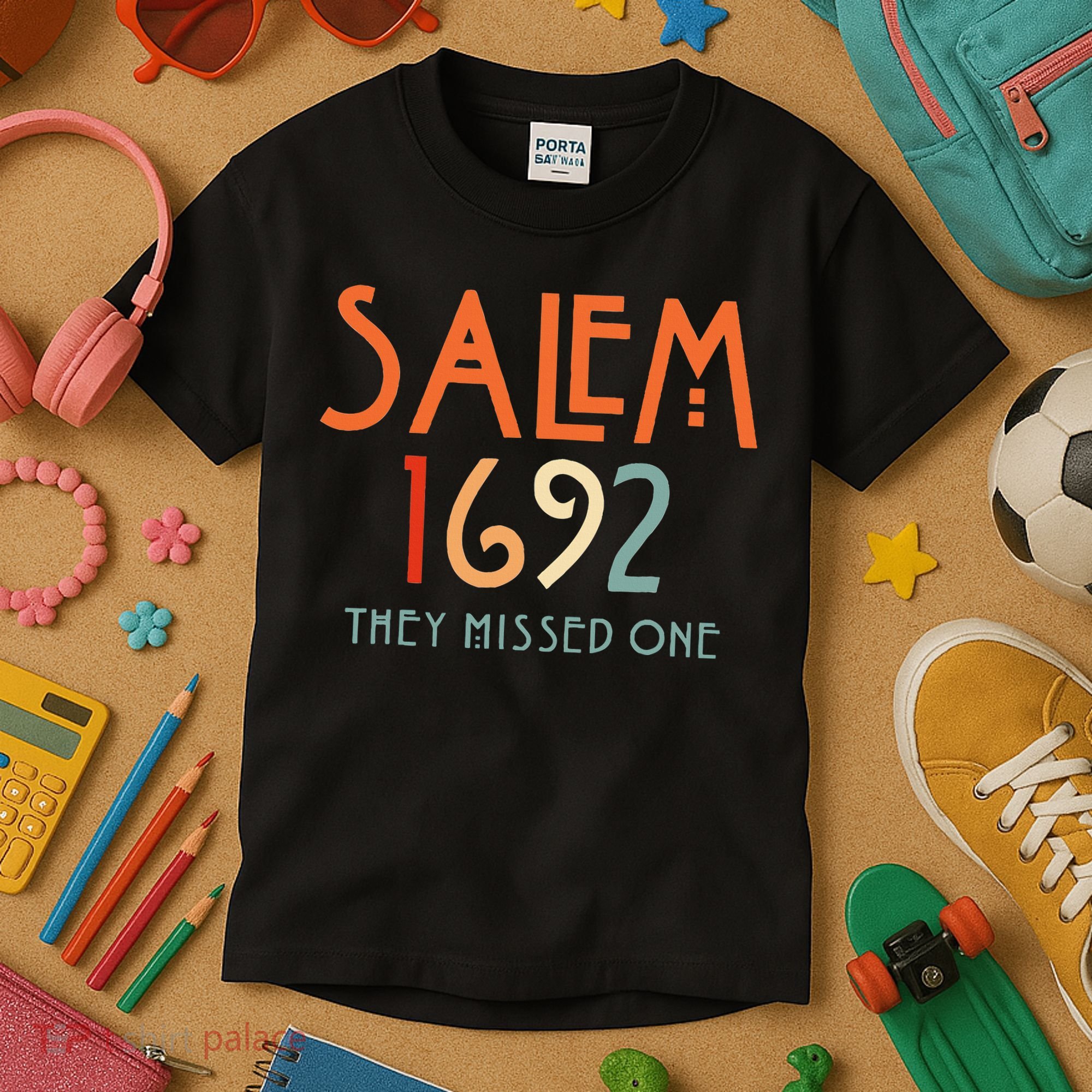 Salem 1692 They Missed One Salem Witch 1692 Halloween Kids T-Shirt