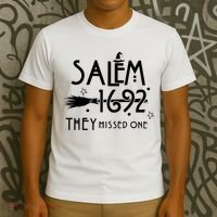 Salem 1692 They Missed One Witch Halloween T-Shirt thumb 3