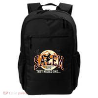 Salem 1692 Witch Trials They Missed One Halloween Backpack thumb 0