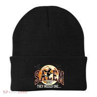 Salem 1692 Witch Trials They Missed One Halloween Beanie thumb 0