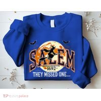 Salem 1692 Witch Trials They Missed One Halloween Sweatshirt thumb 2