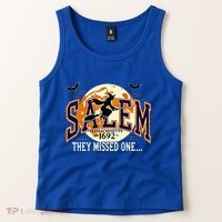Salem 1692 Witch Trials They Missed One Halloween Tank Top thumb 2