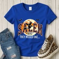 Salem 1692 Witch Trials They Missed One Halloween Women's T-Shirt thumb 3