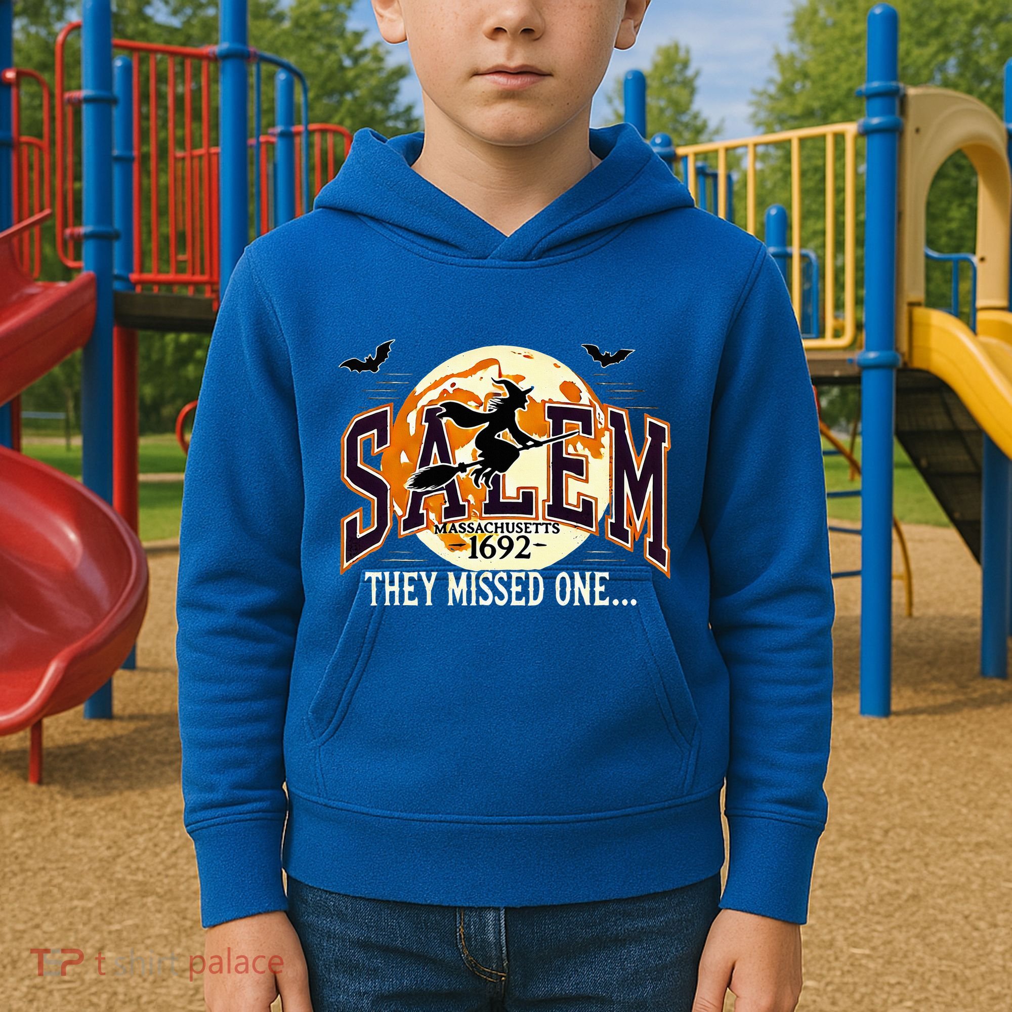 Salem 1692 Witch Trials They Missed One Halloween Kids Hoodie