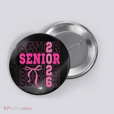 Senior 2026 Coquette Button