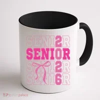 Senior 2026 Coquette Coffee Mug thumb 1