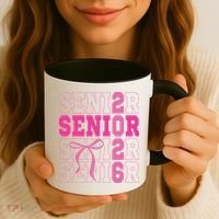 Senior 2026 Coquette Coffee Mug thumb 3