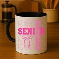 Senior 2026 Coquette Coffee Mug thumb 4