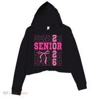 Senior 2026 Coquette Crop Fleece Hoodie thumb 0