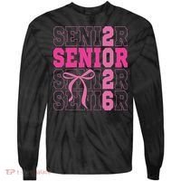 Senior 2026 Coquette Tie-Dye Long Sleeve Shirt thumb 0