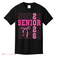 Senior 2026 Coquette Kids T-Shirt thumb 0