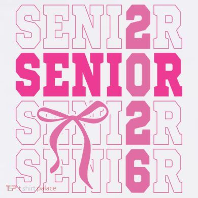 Senior 2026 Coquette Garment-Dyed Sweatshirt