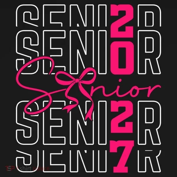 Senior 2027 Class Graduation Grad Button