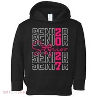 Senior 2027 Class Graduation Grad Toddler Hoodie thumb 0