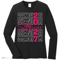 Senior 2027 Class Graduation Grad Women's Long Sleeve Shirt thumb 0