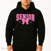 Senior 2026 Coquette Pink Bow Graduation Graduate Hoodie thumb 2