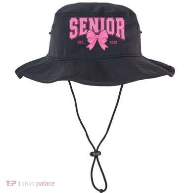 Senior 2026 Coquette Pink Bow Graduation Graduate Bucket Hat