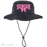 Senior 2026 Coquette Pink Bow Graduation Graduate Bucket Hat thumb 0