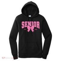 Senior 2026 Coquette Pink Bow Graduation Graduate Women's Hoodie thumb 0