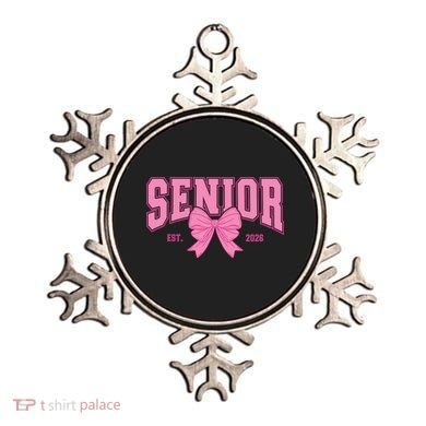 Senior 2026 Coquette Pink Bow Graduation Graduate Ornament