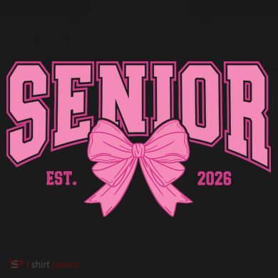 Senior 2026 Coquette Pink Bow Graduation Graduate Tie-Dye Long Sleeve Shirt