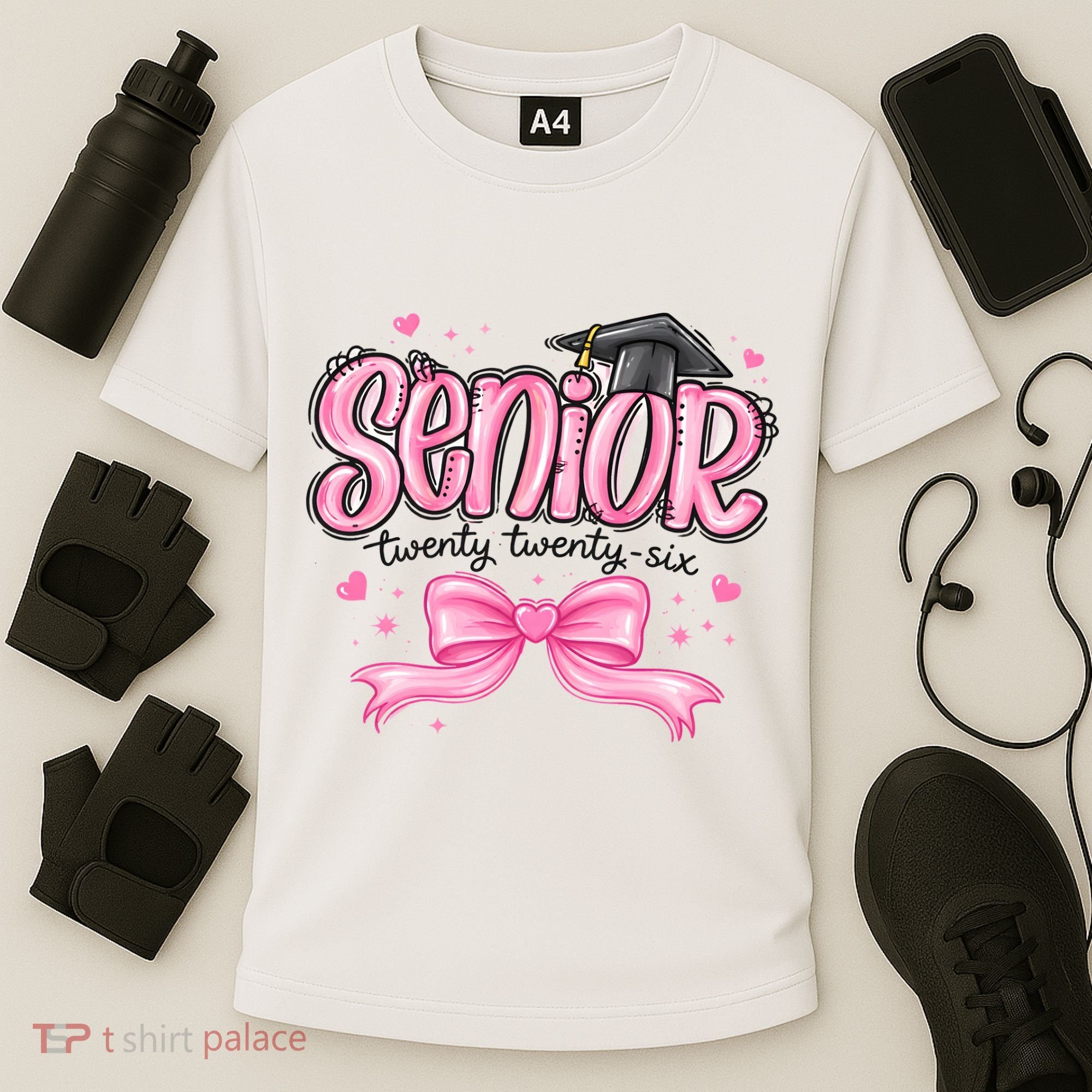 Senior 2026 Gril Graduate Graduation Cooling Performance Crew T-Shirt
