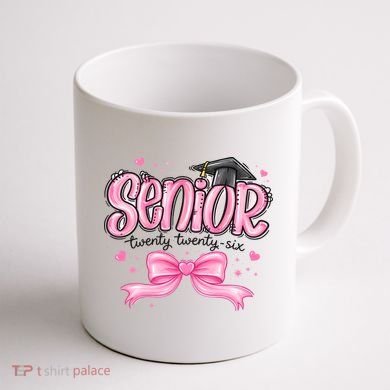 Senior 2026 Gril Graduate Graduation Coffee Mug back