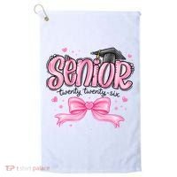 Senior 2026 Gril Graduate Graduation Golf Towel thumb 0