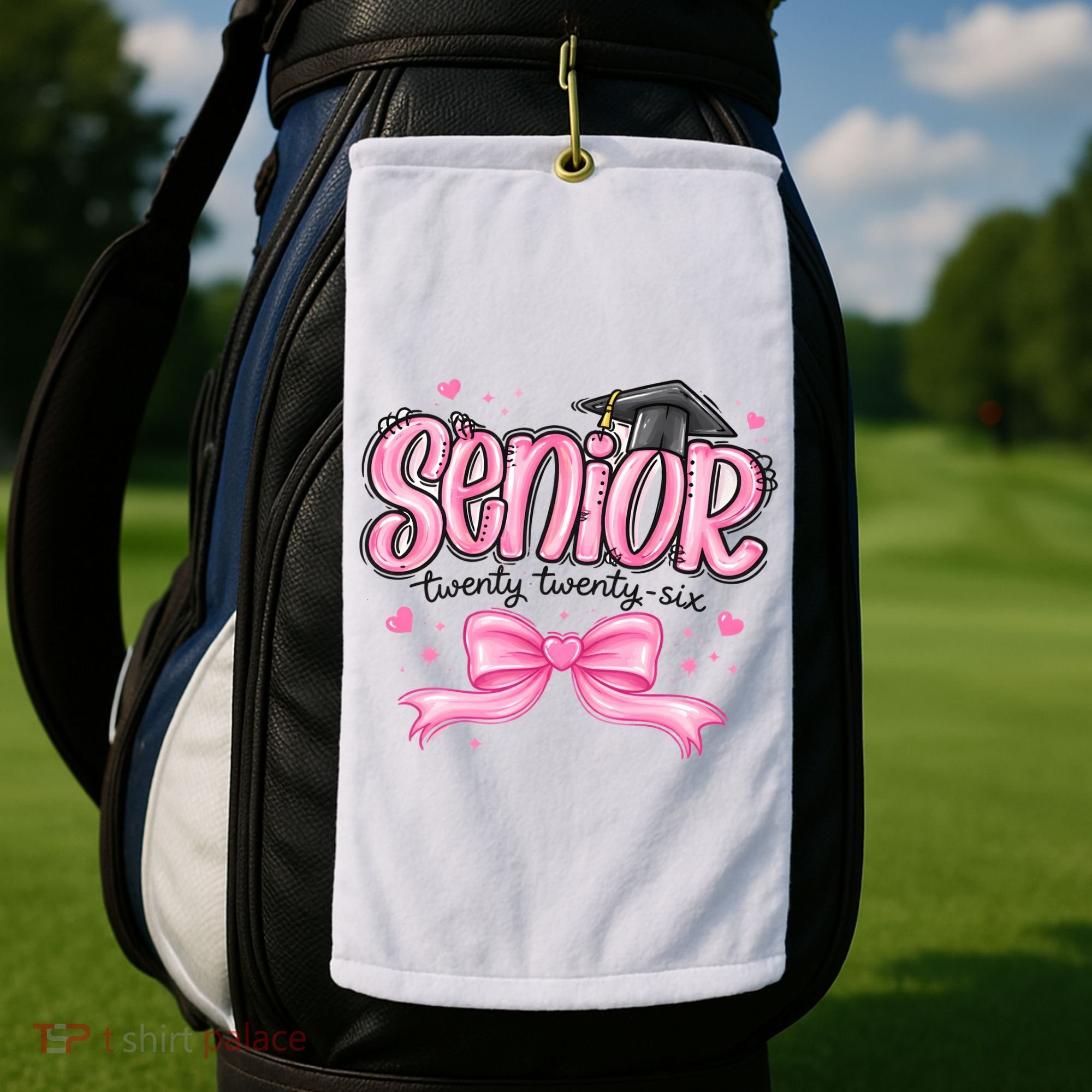 Senior 2026 Gril Graduate Graduation Golf Towel