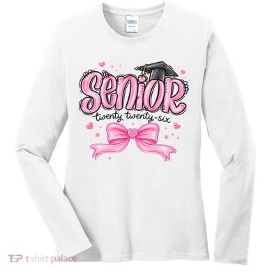 Senior 2026 Gril Graduate Graduation Women's Long Sleeve Shirt