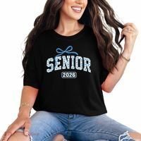 Senior 2026 Graduation Floral Pattern Comfort Colors T-Shirt thumb 0