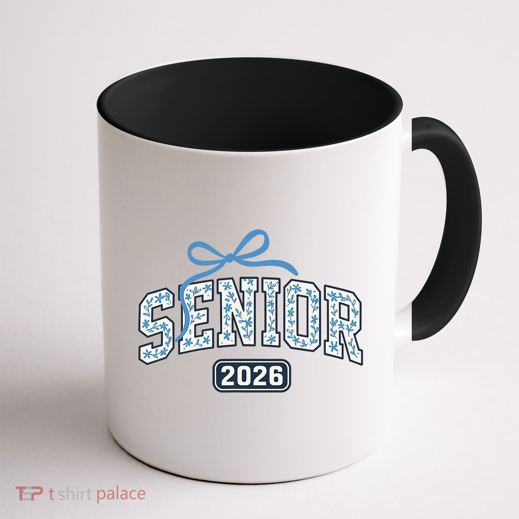 Senior 2026 Graduation Floral Pattern Coffee Mug