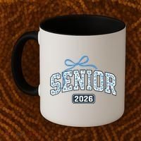 Senior 2026 Graduation Floral Pattern Coffee Mug thumb 2