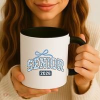 Senior 2026 Graduation Floral Pattern Coffee Mug thumb 3