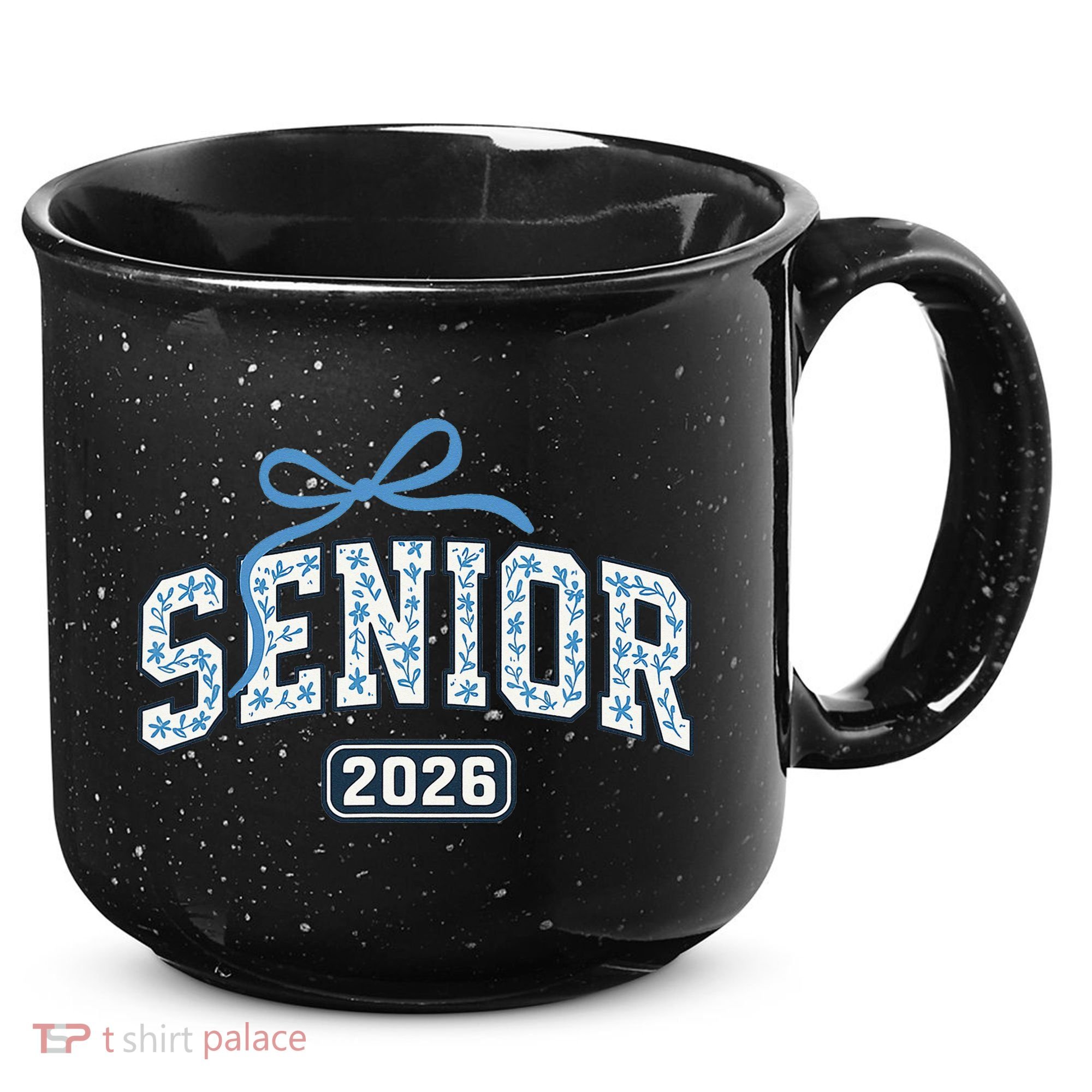 Senior 2026 Graduation Floral Pattern 15oz Campfire Ceramic Mug